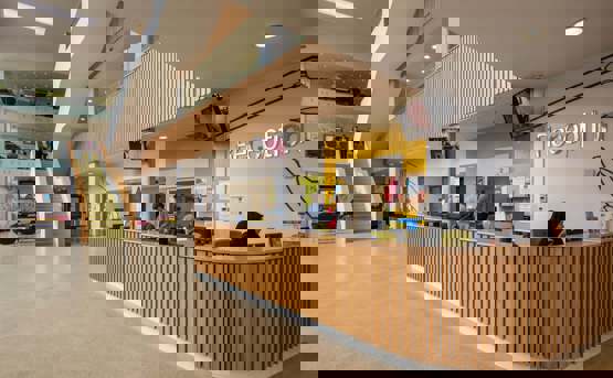 Reception area at an NHSPS site