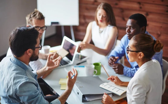 People in a meeting