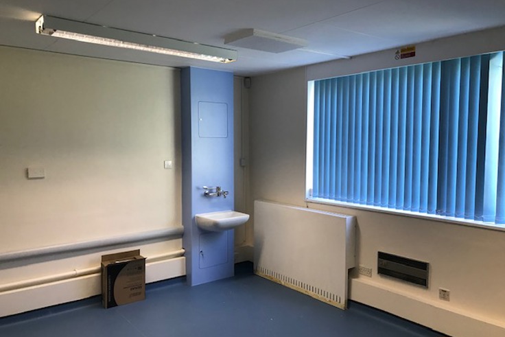 Refurbishing a health centre to accommodate a COVID-19 hot clinic at Redruth Health Centre