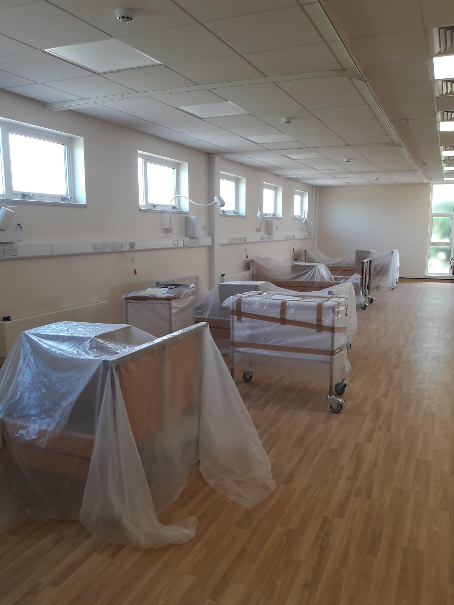 Creating additional bed capacity and testing facilities to support a Trust’s COVID-19 response