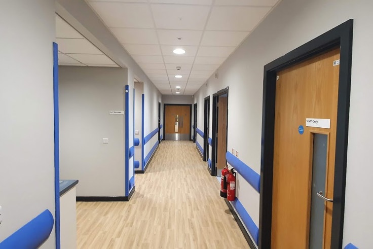 Corridor at Rotherham community centre 