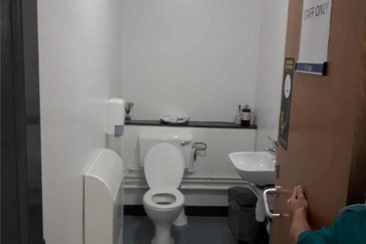 Staff toilets at Cramlington 