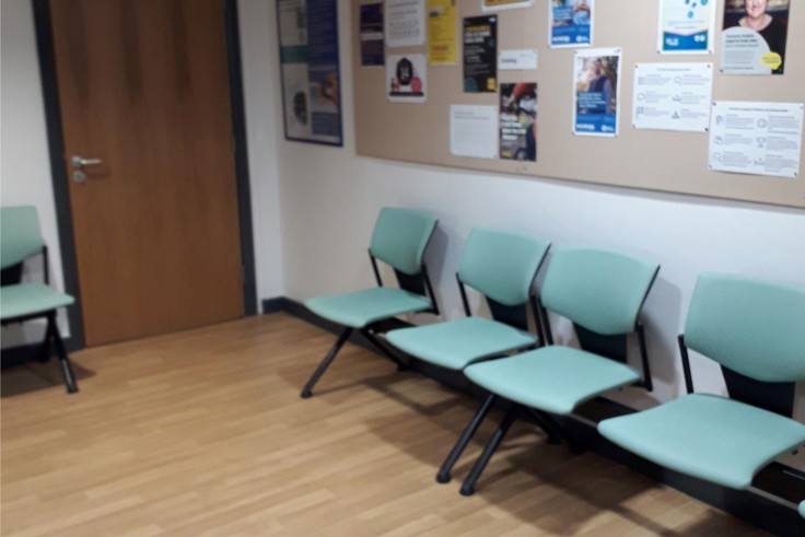 Waiting area at Cramlington Health Centre 