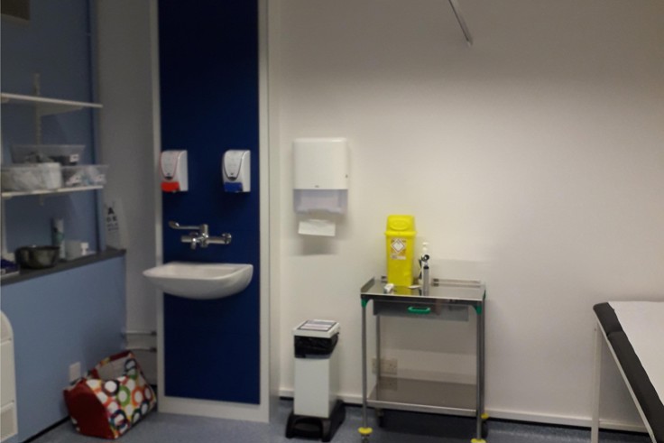 Clinical room at Cramlington Health Centre 