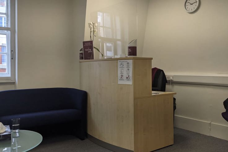 Reception Desk at Hunter Street Health Centre 