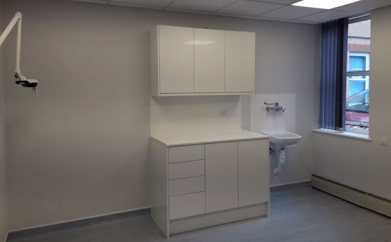 Image of clinical room inside Cobham Health Centre