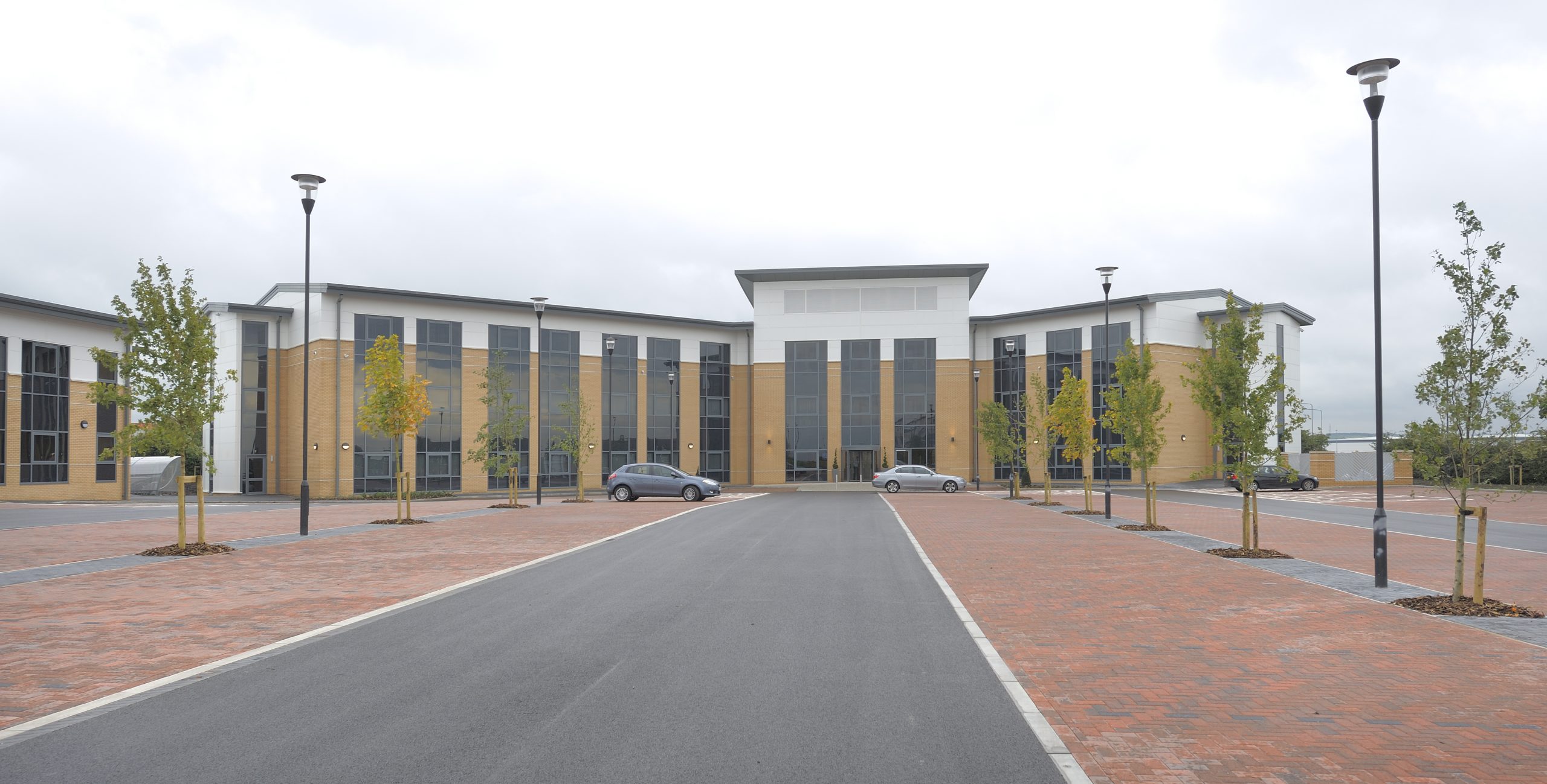 External image of Fusion House showing building and car park