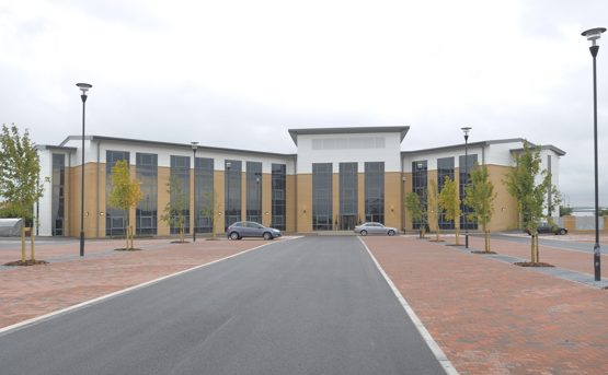 External image of Fusion House showing building and car park