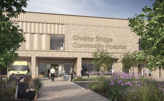 planning permission for new development at Shotley Bridge Community Hospital