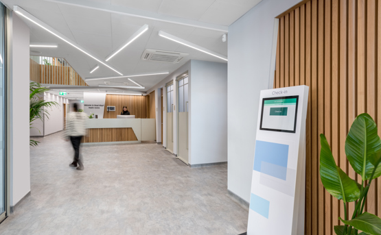 Wood Wharf Health Centre Tower Hamlets, London awarded a BREEAM Fit Out 2014 Excellent rating