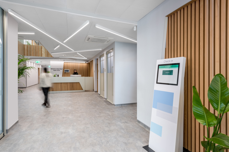 Wood Wharf Health Centre Tower Hamlets, London awarded a BREEAM Fit Out 2014 Excellent rating