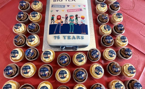 NHSPS celebrate 75 years of the nHS at a Big Tea event at Johnson Community Hospital in Pinchbeck, Lincolnshire