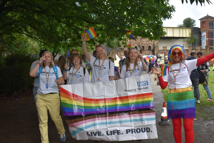 NHSPS march In Manchester pride parade