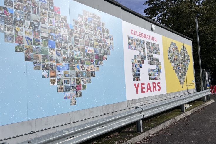 celebrating 75 years of the NHS billboard