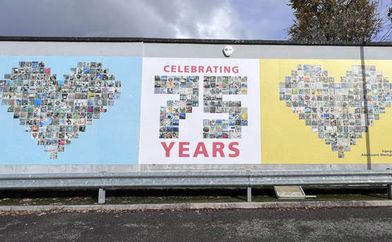 75 years on NHS anniversary billboard
