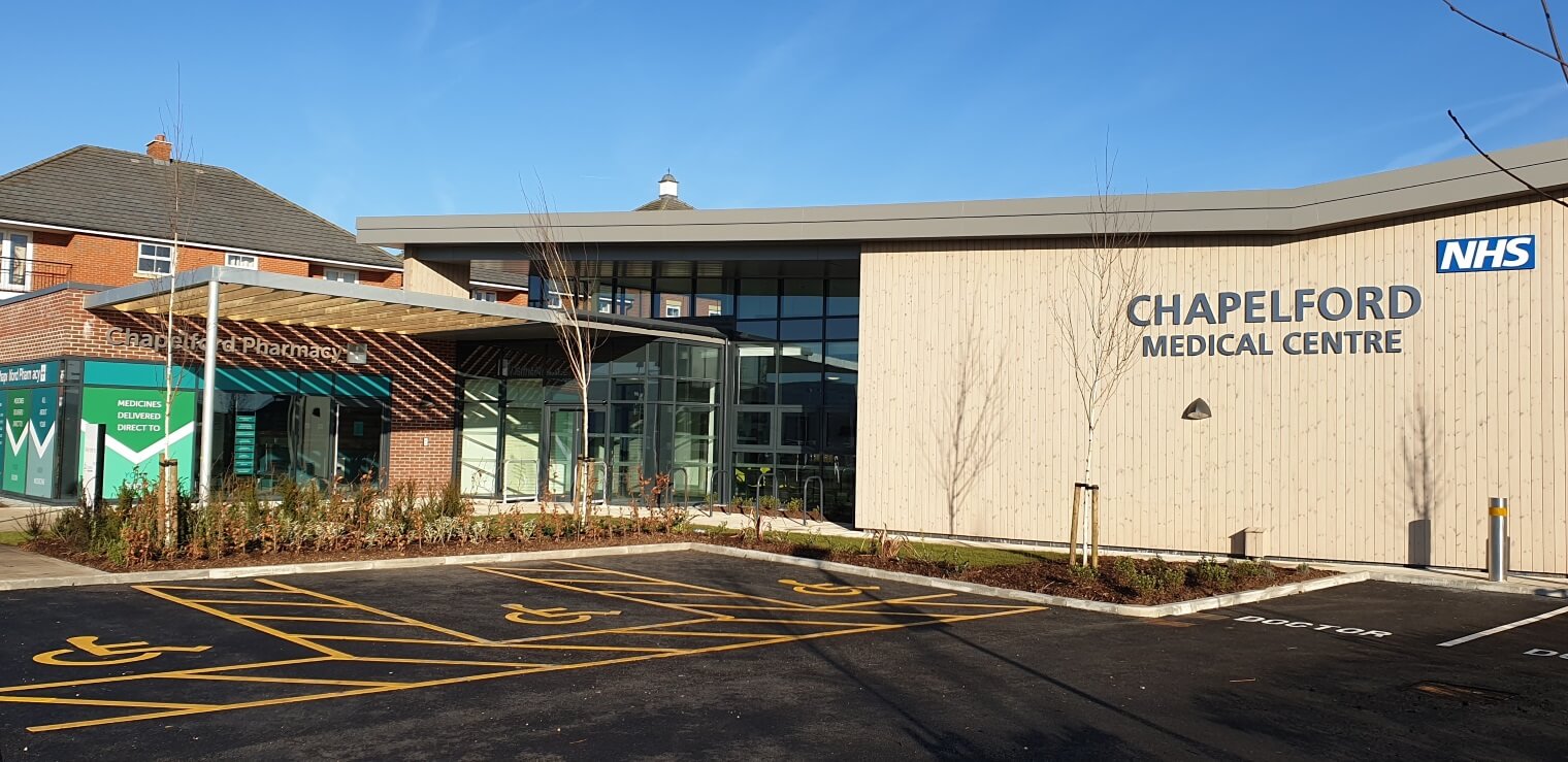 Chapelford Medical centre external building 