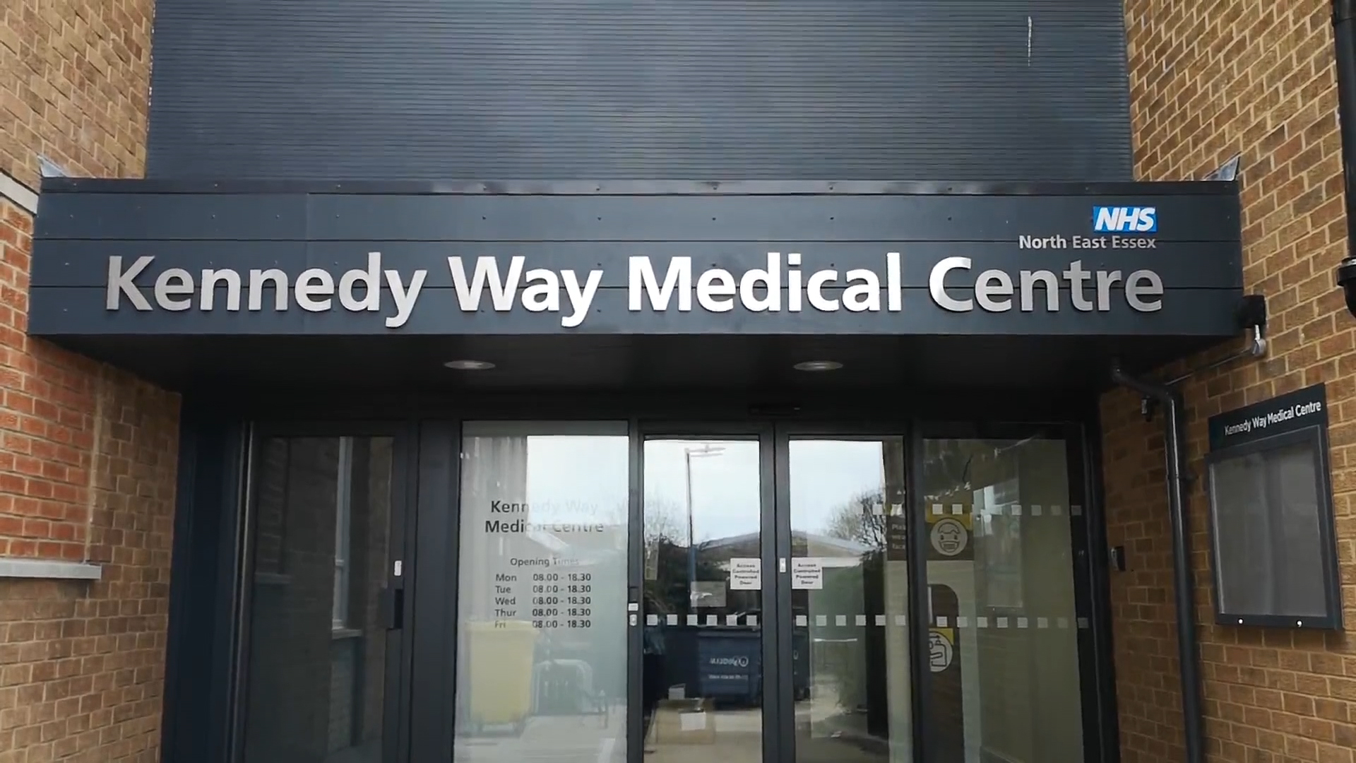 External image of main reception of Kennedy Way Health Centre