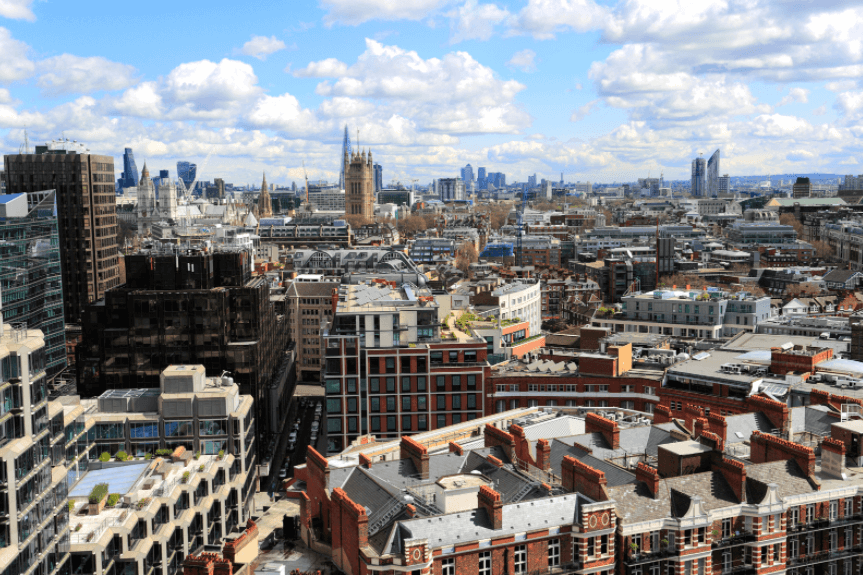 View of London's skyline